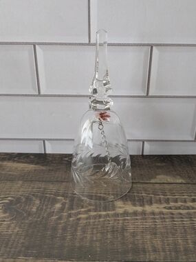 Vintage Bohemia lead crystal bell collectible